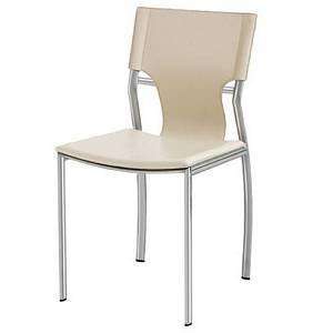Nuevo Living   Lisbon Elliptical Dining or Accent Chair   White Top 
