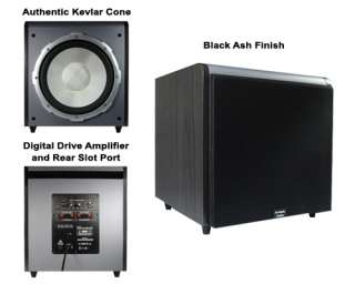   HD SUB12 Black 12 Home Theater Powered Subwoofer 705105037509  