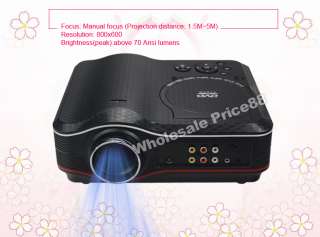 Portable Home Theater LED DVD Projector MP4/Game/USB/SD/AV/TV 20000 