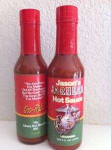 Jasons Jarhead USMC Marine Corps Hot Sauce 2 bottles  