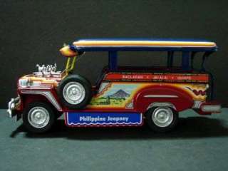 JEEPNEY 9 inch Mini Jeep Philippines Taxi in DieCast Metal    