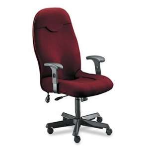  Comfort Series Executive High Back Chair, Burgundy Fabric 