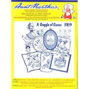  Aunt Marthas Hot Iron Transfers for Embroidery Red Work Fabric 