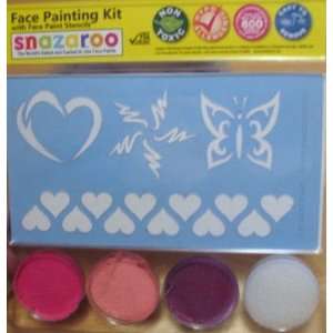   Tattoo Hearts Butterfly Face Paint Kit with Stencils Toys & Games