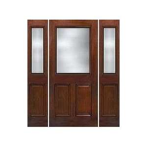  Exterior Door Fiberglass Half Lite with 2 Sidelites