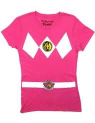 Pink Ranger Costume   Mighty Morphin Power Rangers Sheer Womens T 