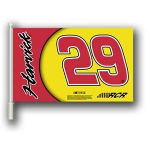   Harvick #29 NASCAR 2 Car Flags & Wall Brackets