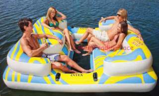   Intex Oasis Paradise Lounge Fun Island Tube Raft Inflatable Pool Float
