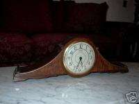 Ingraham Self Starting Wood Vintage Table Mantle Clock  