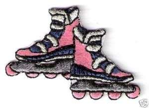Inline Roller Blading Skates embroidery patch applique  