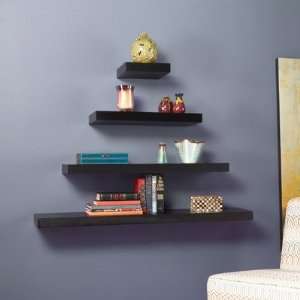  SEI Stella Floating Shelf in Black CSN