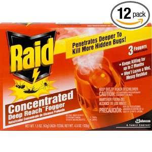  Raid Fogger Triple Pack Concentrated, 1.5 Ounce Cans 
