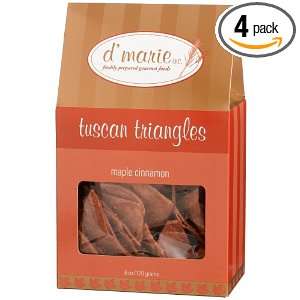Marie Tuscan Triangles, Maple Cinnamon, 6 Ounce Boxes (Pack of 4 