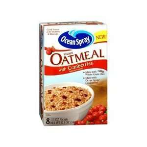 Ocean Spray Instant Oatmeal with Cranberries, 12.1oz  