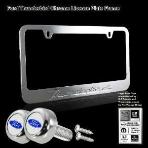 Ford Thunderbird Stamped High Quality Chrome Plating Cast Zinc License 