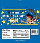 Customized Jake Neverland Pirate Candy Wrapper Wrap Kit items in Party 