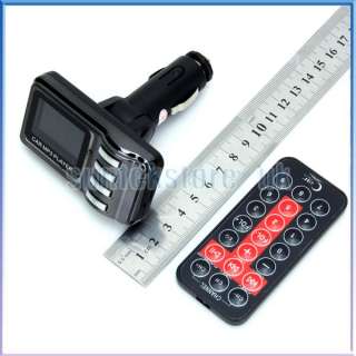 USB Car Kit TV Shape LCD  Player Wireless FM Transmitter Modulator 