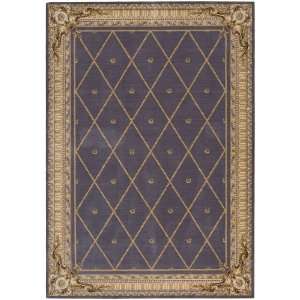   House Blue Transitional French 96 x 13 Rug (AS03)