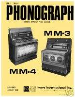 Rowe MM 3 & MM 4 MM3 MM4 Jukebox Service Repair Manual  