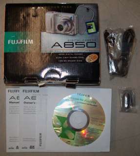 Manual/Software/Accesories Fujifilm A850  