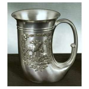  German Pewter Beer Horn 