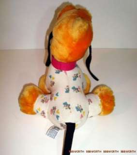 Baby Pluto 9 Plush Toy Pajamas Mickey Applause 1984  