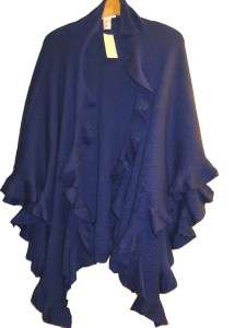 womens knit Wrap Shawl cape ruana jacket M LXL1X 2X 3X  