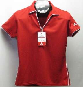 New Ladies Red Antigua Desert Dry golf shirt NWT Small  