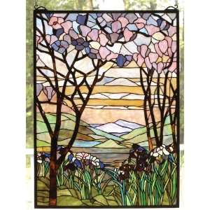  22 Inch W X 30 Inch H Tiffany Magnolia Window Windows 