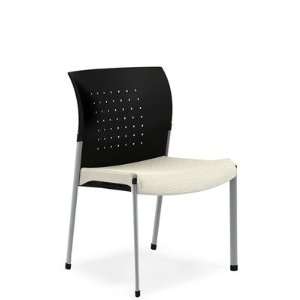  Conceive Armless Plastic Back/Upholstered Seat Guest Chair 