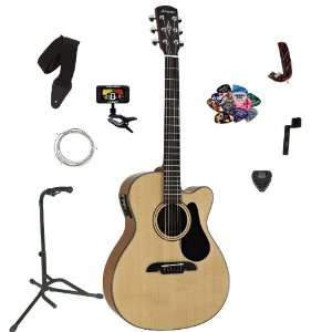  Alvarez AF30CE Acoustic Electric Folk Guitar with Cutaway 
