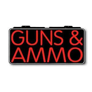  LED Neon Guns & Ammo Sign