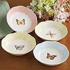 Lenox Butterfly Meadow Dessert Bowls Dishes Set 4 Brand New  