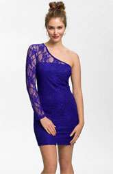 Trixxi Lace One Shoulder Dress (Juniors) $54.00