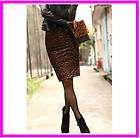 Leopard Animal Print A Line Fitted Wild Sexy Skirt 279  