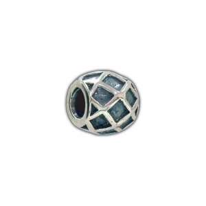Authentic Biagi Diamond Pattern Ball Bead   Fully Compatible with 