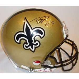  Drew Brees Signed Helmet   Authentic