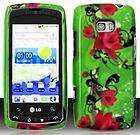 LG Shine Plus LG710 RED TULIP on GREEN Faceplate Protector Hard Cover 