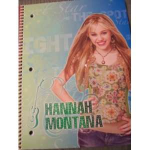 Hannah Montana Spiral Notebook ~ Secret Star Office 