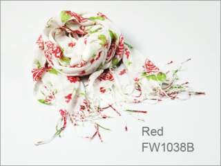Fashion Cotton blends Print Long Girl Scarf Shawl Wrap FW1038  