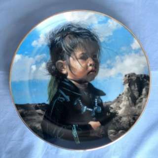 Ray Swanson Fine Porcelain Plate Navajo Little One LE  