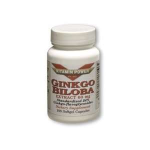  Ginkgo Biloba Extract, 50 60mg Softgel Capsules per Bottle 