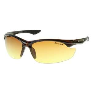 com X Loop Large HD Vision Eyewear Half Frame Sports Wrap Sunglasses 