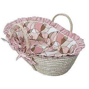  Hoohobbers   Cocoa Pink Moses Basket Baby