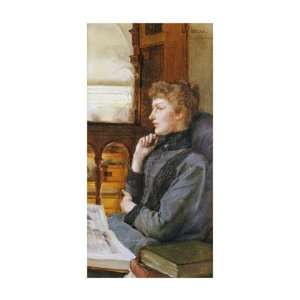  Far Away Thoughts by Sir Lawrence Alma Tadema. size 15 inches 