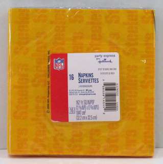   Steelers NFL Football Party Pack 16 Luncheon Paper Napkins Hallmark