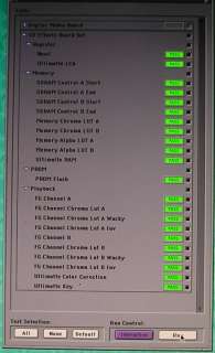   with Avid System Test PRO 5 under the MAC OS 9.2.2 Operating System