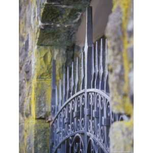  Wrought Iron Fence Detail, Crown Point, Oregon, USA 