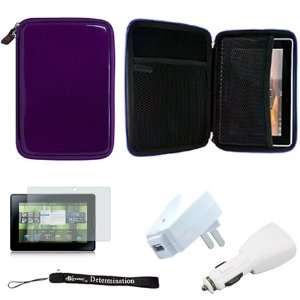  Purple Carbon Fiber Durable Slim Protective Eva Storage Cover Cube 