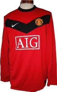 80 NIKE MANCHESTER UNITED Football SOCCER JERSEY XL  